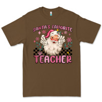Cacao santa's favorite teacher Premium Tee - MaliasSmallBusiness