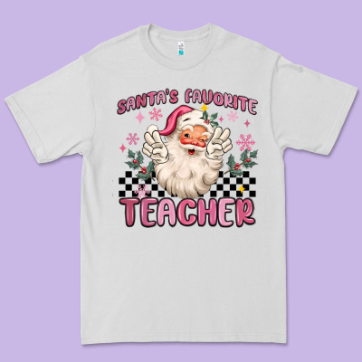 Premium Tee santa's favorite teacher