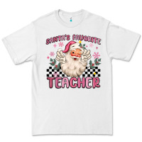 White santa's favorite teacher Premium Tee - MaliasSmallBusiness