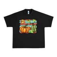 Black fall pumpkin  background Urban Heavy Tee - BarkalooDesign