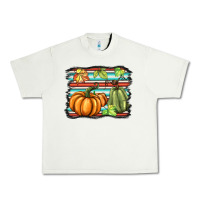 Pistachio fall pumpkin  background Urban Heavy Tee - BarkalooDesign