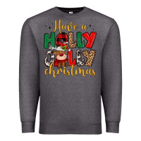 Charcoal Heather have a holly jolly christmas Premium Sweatshirt - MaliasSmallBusiness