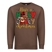Chestnut have a holly jolly christmas Premium Sweatshirt - MaliasSmallBusiness