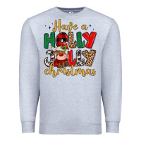 Heather Grey have a holly jolly christmas Premium Sweatshirt - MaliasSmallBusiness