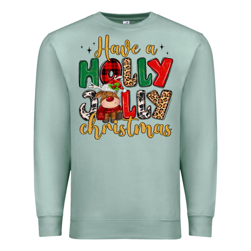 Have A Holly Jolly Christmas Premium Sweatshirt by MaliasSmallBusiness | Teevron