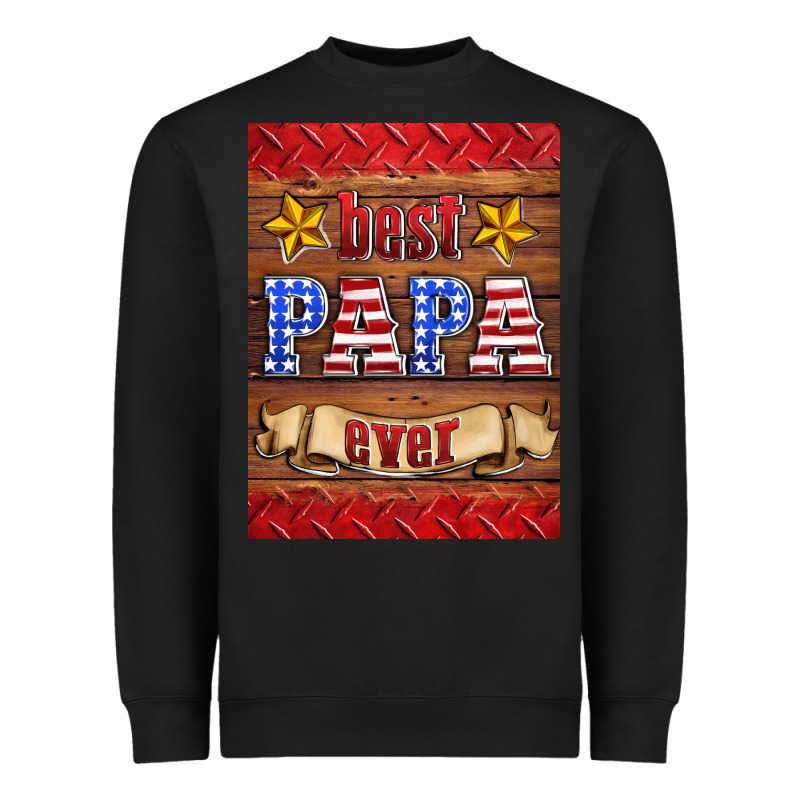 Best Papa Ever Air Freshener Heavyweight Sweatshirt by HRA Design Shop | Teevron