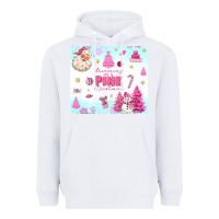 White dreaming of a pink christmas Heavyweight Hoodie - MaliasSmallBusiness