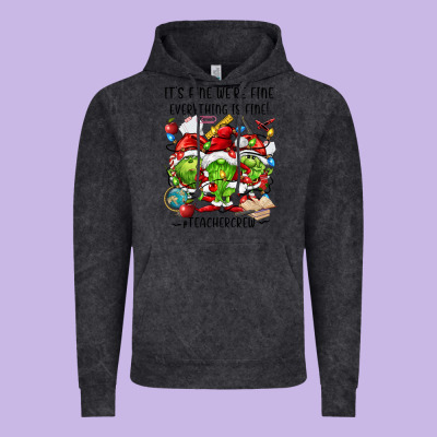 It's Fine We're Fine Everythıng Is Fine! Vintage Hoodie Designed By Fadigitalartstudio