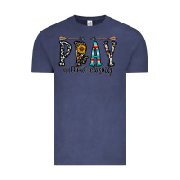 Vintage Denim pray whithout crasing Vintage Tee - CowhideDigitalArt