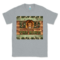 Heather Grey dad the king Classic Tee - Artiststas