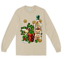 Mushroom cocrtail martini and gift and snow Long Sleeve Tee - AdoDesignShop