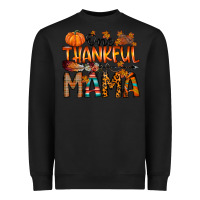 Black one thankful mama Heavyweight Sweatshirt - RacoonDesign