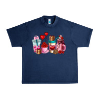 Valentines Day Roses Coffee Cups Urban Heavy Tee | Teevron