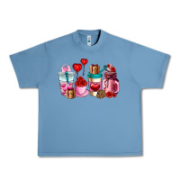 Pebble Blue valentines day roses coffee cups Urban Heavy Tee - AdoDesignShop