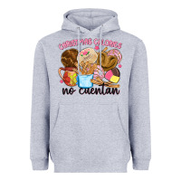 Heather Grey christmas calories no cuentan Heavyweight Hoodie - MaliasSmallBusiness