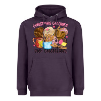 Plum christmas calories no cuentan Heavyweight Hoodie - MaliasSmallBusiness