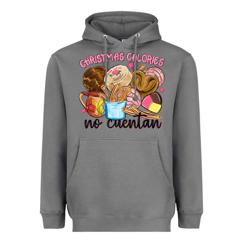 Christmas Calories No Cuentan Heavyweight Hoodie by MaliasSmallBusiness | Teevron