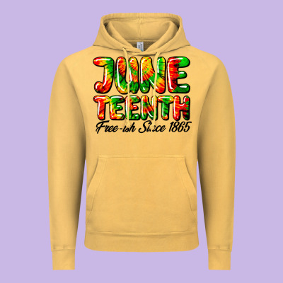 Juneteenth Free Ish Since 1865 Vintage Hoodie Designed By Hra Design Shop