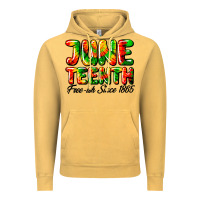 Vintage Mustard juneteenth free ish since 1865 Vintage Hoodie - HRA Design Shop