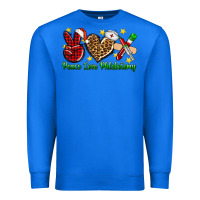 True Royal Peace love Phlebotomy Christmas Premium Sweatshirt - NancyCooperArtShop