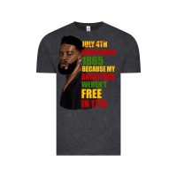 Vintage Black juneteenth 1885 because my ancestors weren't free in 1776 black man Vintage Tee - HRA Design Shop