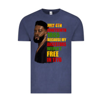 Vintage Denim juneteenth 1885 because my ancestors weren't free in 1776 black man Vintage Tee - HRA Design Shop