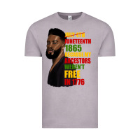 Vintage Zinc juneteenth 1885 because my ancestors weren't free in 1776 black man Vintage Tee - HRA Design Shop