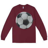 Burgundy soccer ball Long Sleeve Tee - JahusDesignShop
