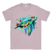 Lilac floral turtle Classic Tee - Jasminsmagicworld