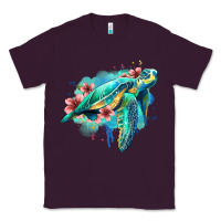 Plum floral turtle Classic Tee - Jasminsmagicworld