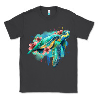 Smoke floral turtle Classic Tee - Jasminsmagicworld