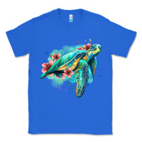 True Royal floral turtle Classic Tee - Jasminsmagicworld