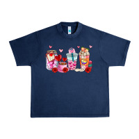 Navy valentines day coffee cup Urban Heavy Tee - AdoDesignShop
