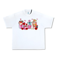 White valentines day coffee cup Urban Heavy Tee - AdoDesignShop