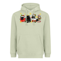 Matcha christmas cats Heavyweight Hoodie - MaliasSmallBusiness
