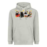 Moon Dust christmas cats Heavyweight Hoodie - MaliasSmallBusiness