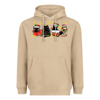Mushroom christmas cats Heavyweight Hoodie - MaliasSmallBusiness
