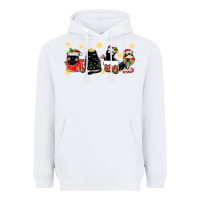 White christmas cats Heavyweight Hoodie - MaliasSmallBusiness