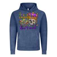 Vintage Denim king cake calories don't count skull Vintage Hoodie - FaDigitalArtStudio