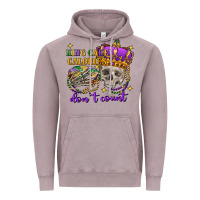 Vintage Zinc king cake calories don't count skull Vintage Hoodie - FaDigitalArtStudio