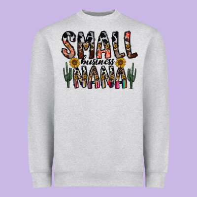 Small Business Nana Heavyweight Sweatshirt Designed By Cowhidedigitalart