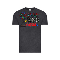 Vintage Black small town autism Vintage Tee - CowhideDigitalArt
