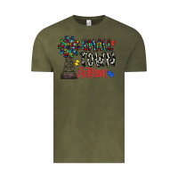 Vintage Olive small town autism Vintage Tee - CowhideDigitalArt