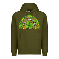Army Green western st patricks rainbow Premium Hoodie - Jasminsmagicworld