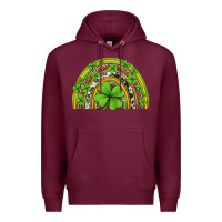 Burgundy western st patricks rainbow Premium Hoodie - Jasminsmagicworld