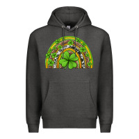 Charcoal Heather western st patricks rainbow Premium Hoodie - Jasminsmagicworld
