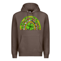 Coffee western st patricks rainbow Premium Hoodie - Jasminsmagicworld