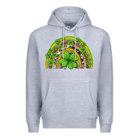 Heather Grey western st patricks rainbow Premium Hoodie - Jasminsmagicworld