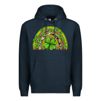 Navy western st patricks rainbow Premium Hoodie - Jasminsmagicworld