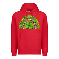 Red western st patricks rainbow Premium Hoodie - Jasminsmagicworld